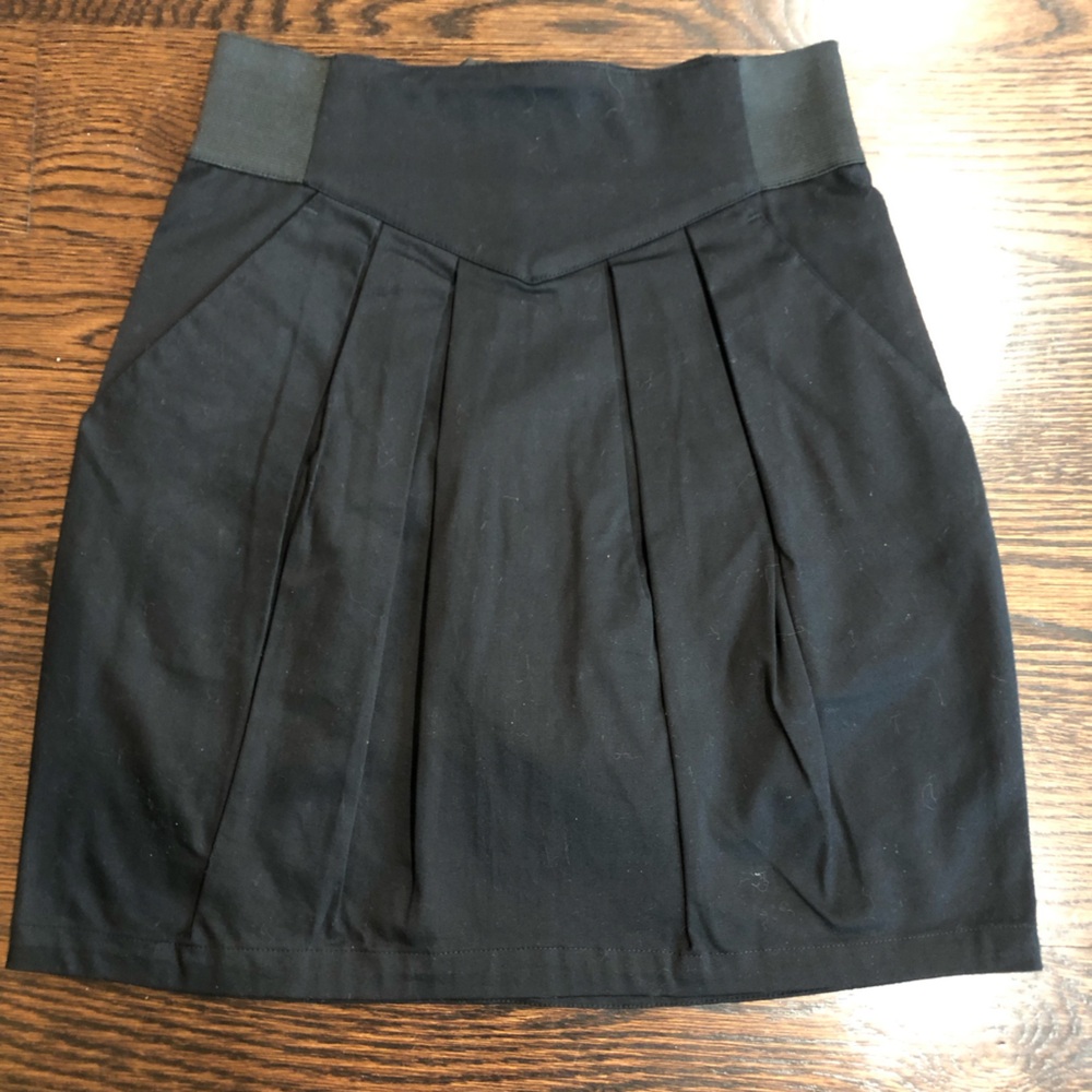 H&M Elegant Black High Waist Skirt